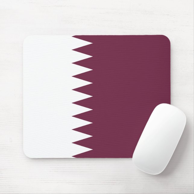 Qatar flag mouse pad (With Mouse)
