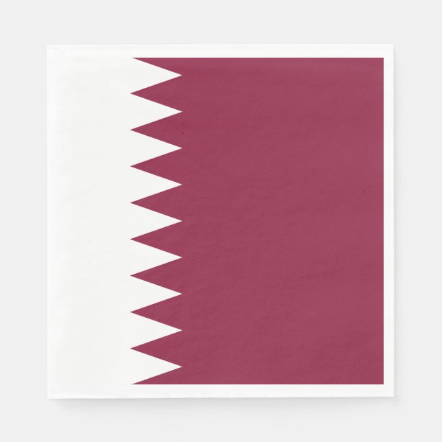 Qatar Flag Napkins (Front)