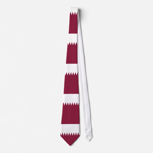 Qatar Flag Neck Tie (Front)