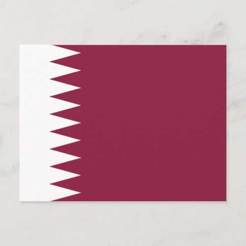 Qatar Flag Postcard