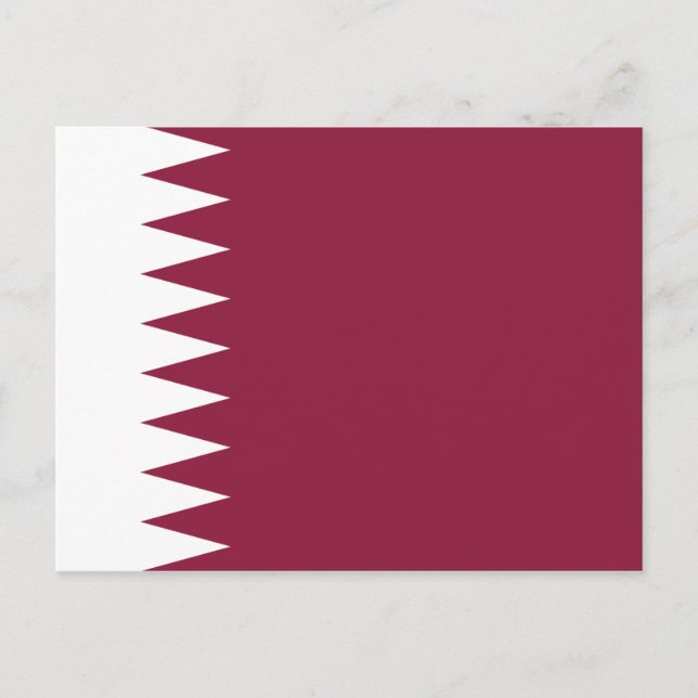 Qatar Flag Postcard (Front)