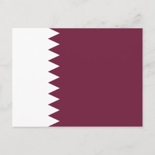 Qatar Flag Postcard