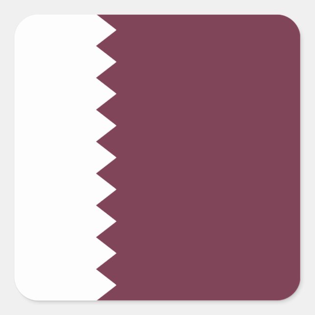 Qatar Flag Sticker (Front)