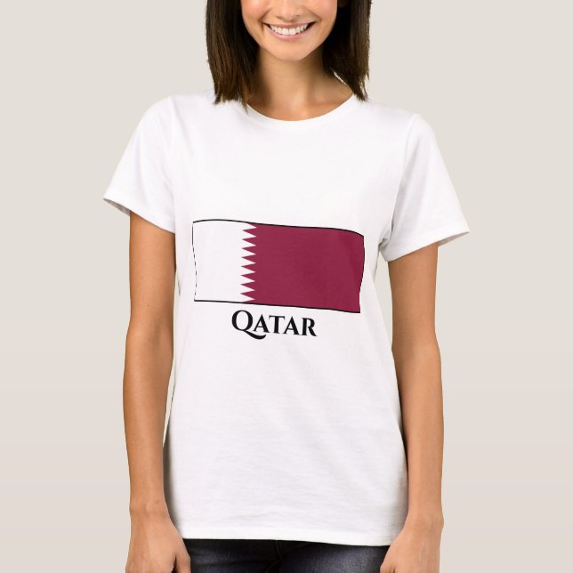 Qatar Flag T-Shirt (Front)