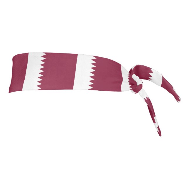 Qatar Flag Tie Headband (Rotate 90)