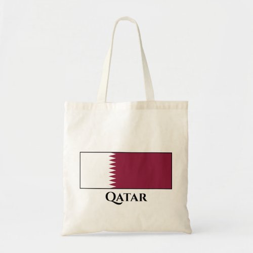 Qatar Flag Tote Bag