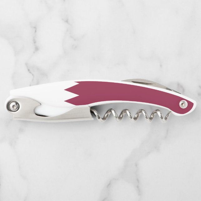Qatar flag waiter's corkscrew (Front)