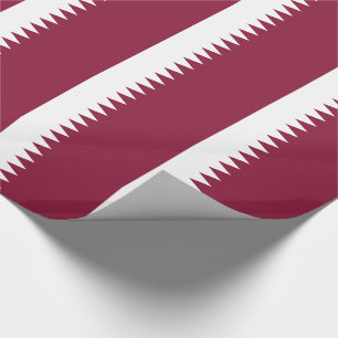 Qatar Flag Wrapping Paper