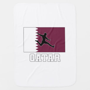 Qatar Football Soccer National Team Baby Blanket
