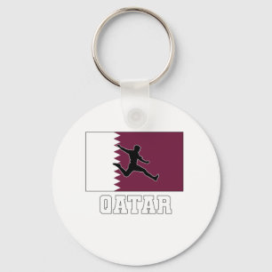 Qatar Football Soccer National Team Keychain