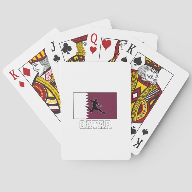 Qatar Football Soccer National Team Poker Cards (Back)