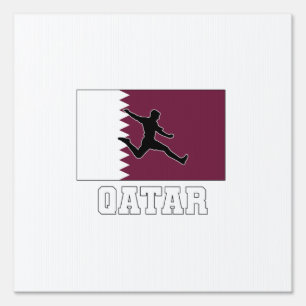 Qatar Football Soccer National Team Sign