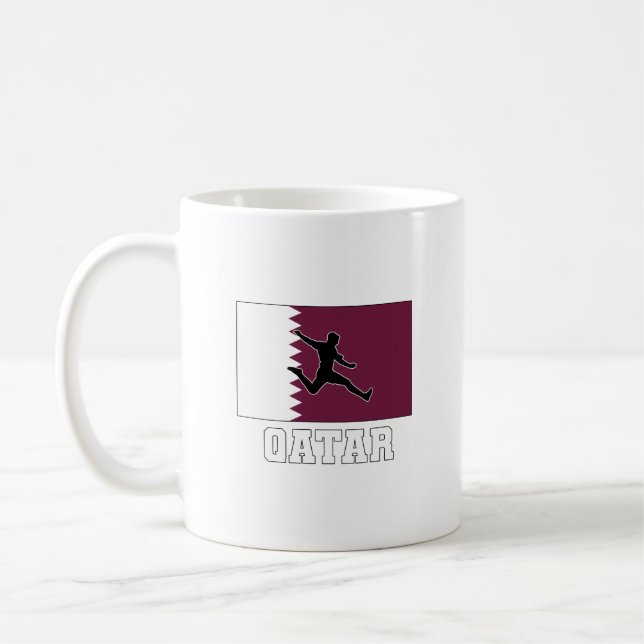 Qatar Football Soccer Team Coffee Mug (Left)