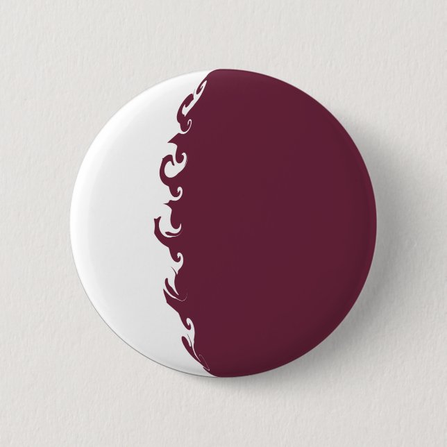 Qatar Gnarly Flag Pinback Button (Front)