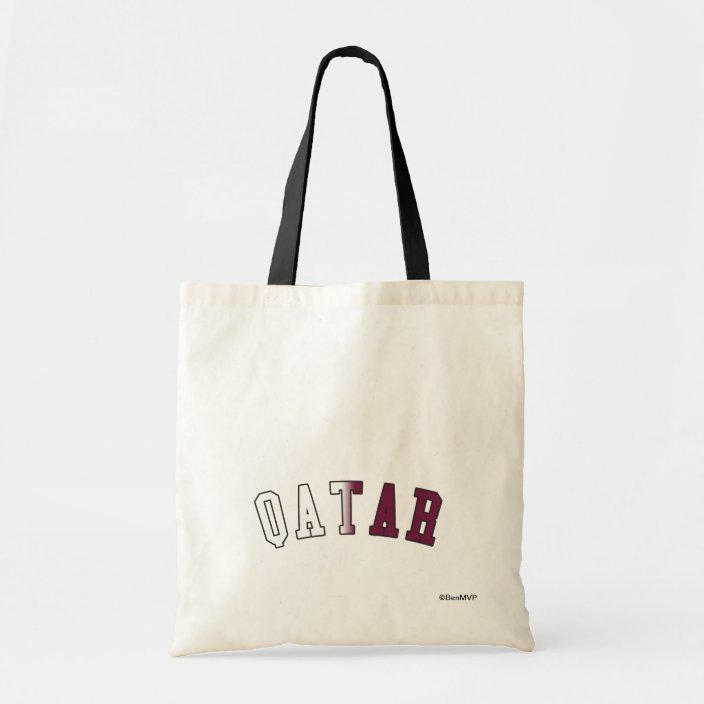 Qatar in National Flag Colors Bag