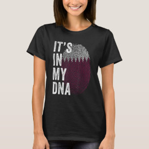 Qatar It's In My DNA Cute Qatari Fingerprint Qatar T-Shirt