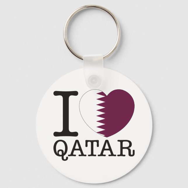 Qatar Love v2 Keychain (Front)