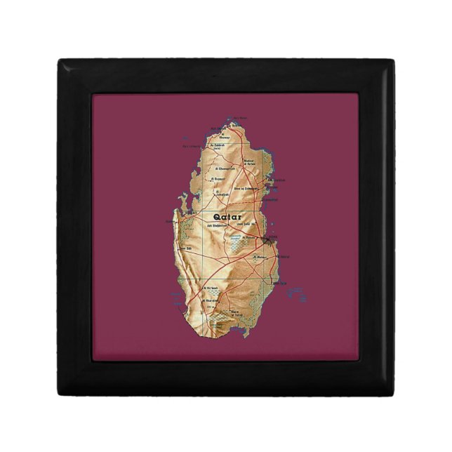 Qatar Map Gift Box