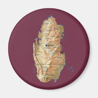 Qatar Map Magnet