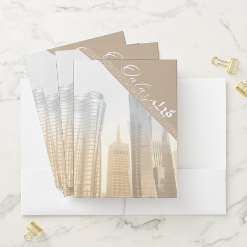 Qatar Modern Buildings Pocket Folder
