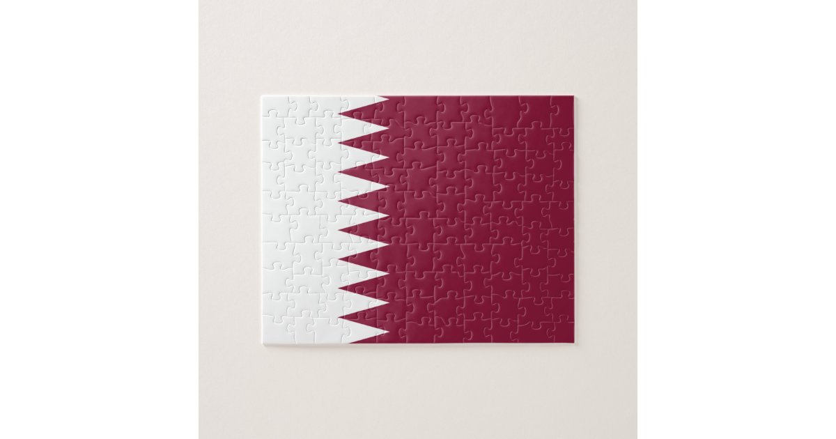 Qatar National World Flag Jigsaw Puzzle 