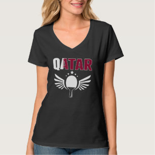 Qatar Ping Pong Proud Qatari Table Tennis Support T-Shirt