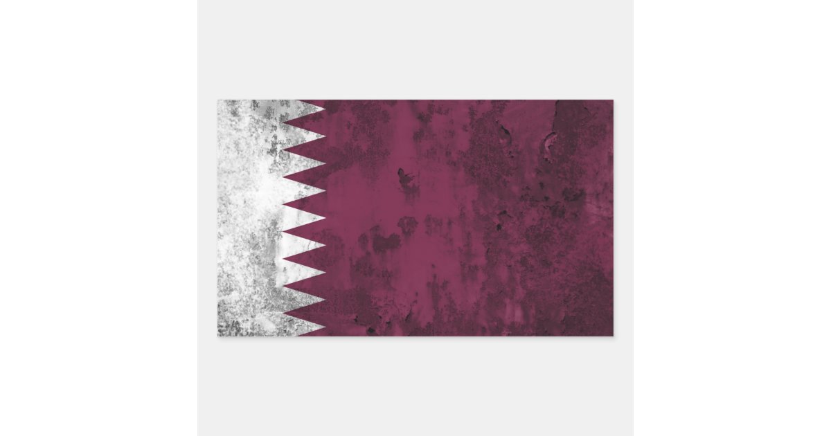Back Sticker Qatar Qatar Rectangular Sticker | Zazzle