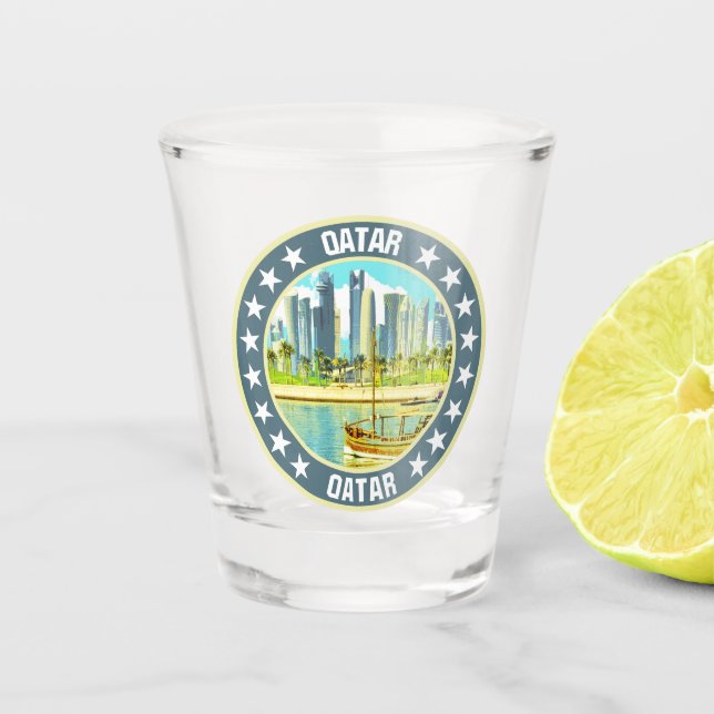 Qatar                                              shot glass (Front)