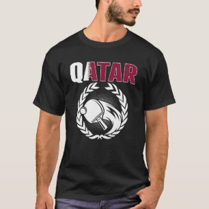 Qatar Table Tennis Qatari Ping Pong Supporter Spo T-Shirt