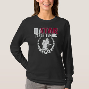Qatar Table Tennis Qatari Ping Pong Team Support T-Shirt