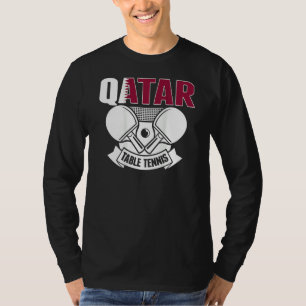 Qatar Table Tennis Support Qatari Ping Pong Team T-Shirt
