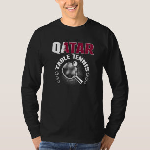 Qatar Table Tennis Support Qatari Ping Pong Team T-Shirt