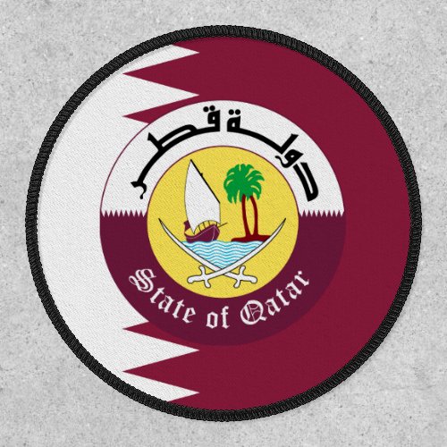 Qatari Flag  Emblem Flag of Qatar Patch