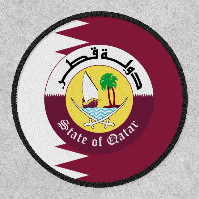 Qatari Flag & Emblem, Flag of Qatar Patch (Front)