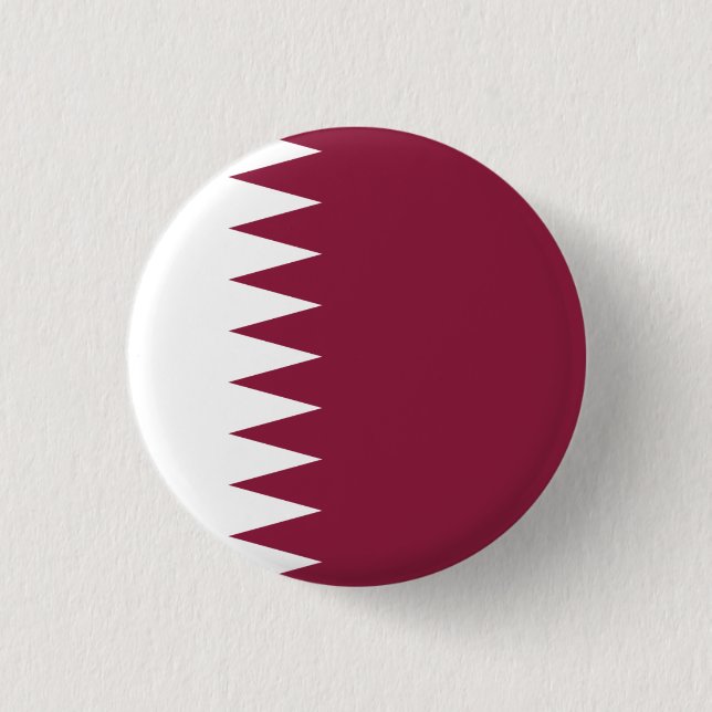 Qatari Flag, Flag of Qatar Button (Front)