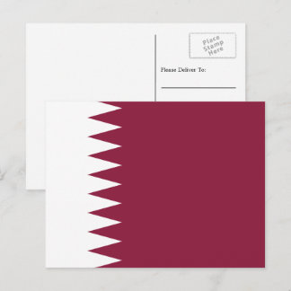 Qatari Flag, Flag of Qatar Postcard