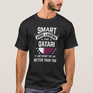 Qatari Flag Native Pride Qatar Qatari Roots T-Shirt