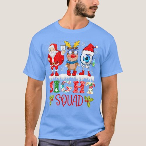 QbBX Santa Sight Squad Christmas Optometrist Xmas  T_Shirt