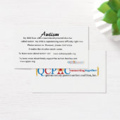 QCPAC logo Autism education cards (Desk)