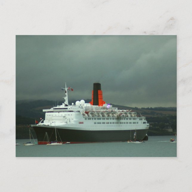 QE2 at South Queensferry Postcard (Front)