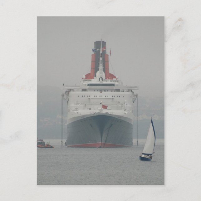 QE2 on the River Forth Postcard (Front)
