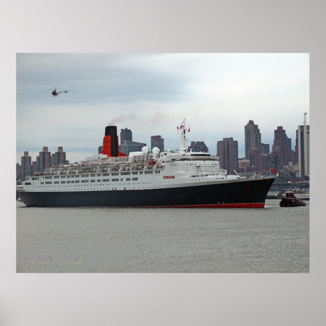 QE2 Passing Midtown Poster (Front)