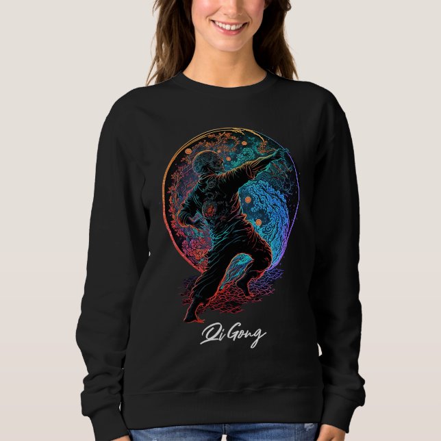 Qi Gong Yoga Tai Chi Art Lovers Sweatshirt (Front)