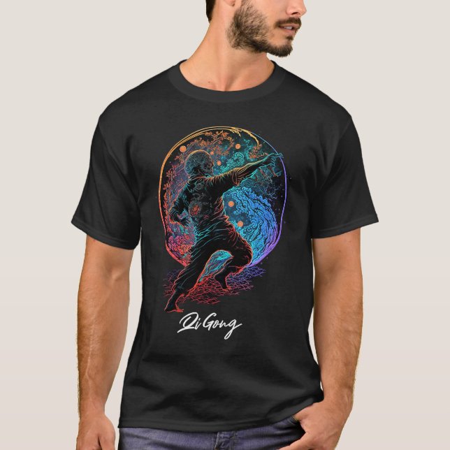 Qi Gong Yoga Tai Chi Art Lovers T-Shirt (Front)