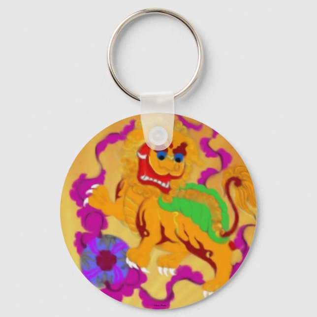 Qi Lin Keychain (Front)