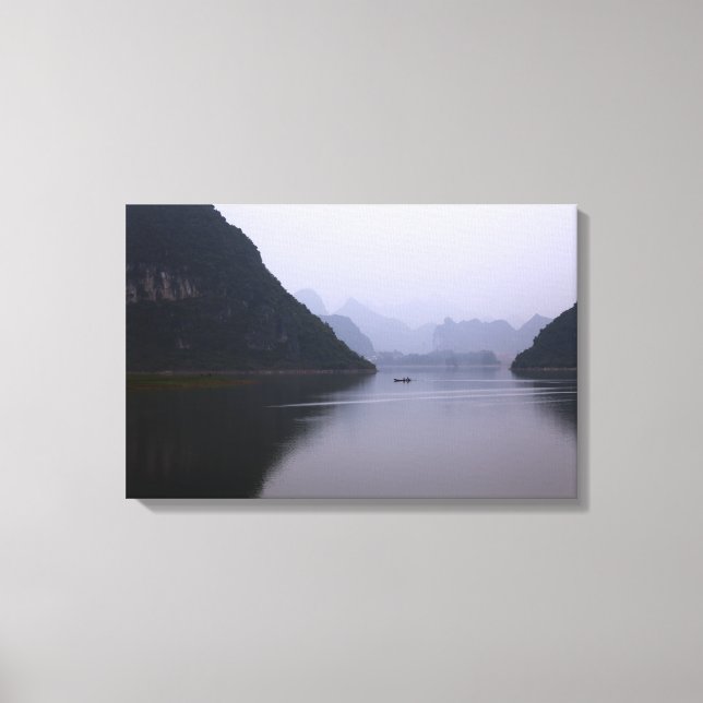 Qiao Miao Lake 23x15 inch Canvas Print (Front)