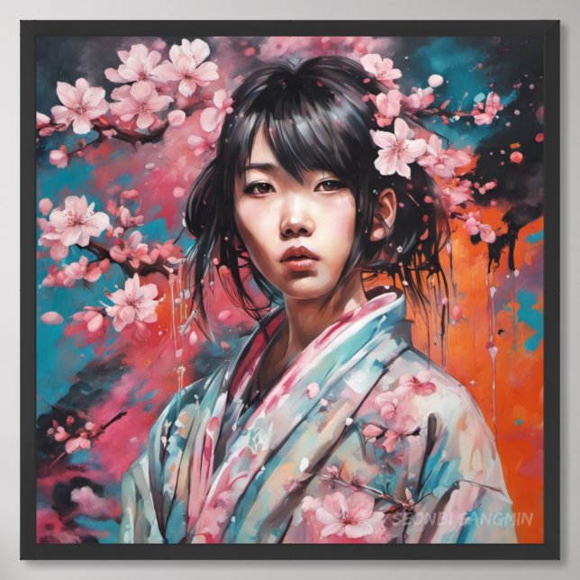 Qiao Qiao (巧巧) Framed Art (Framed Front)