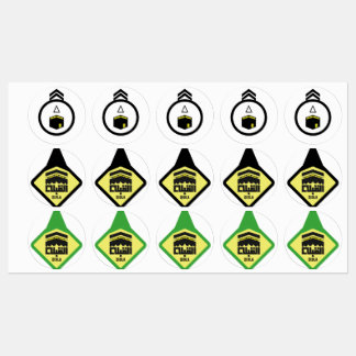 Qibla direction labels