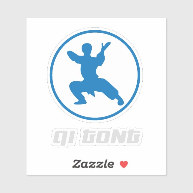Qigong Martial Arts Design Sticker (Sheet)