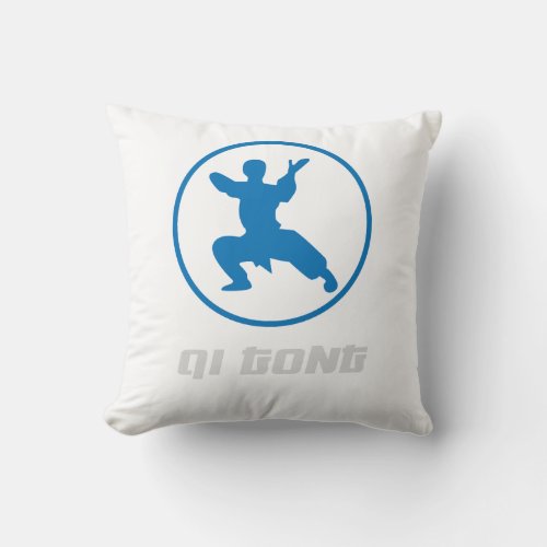 Qigong Martial Arts Design Throw Pillow
